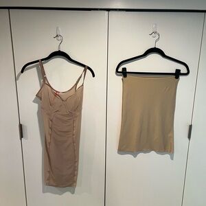 SPANX 4 pieces Nude Chemise and Slip Set + more